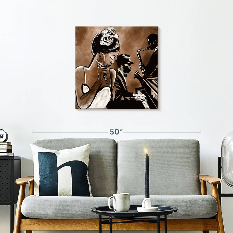 Abarca Jazz Band, 24" H x 24" W