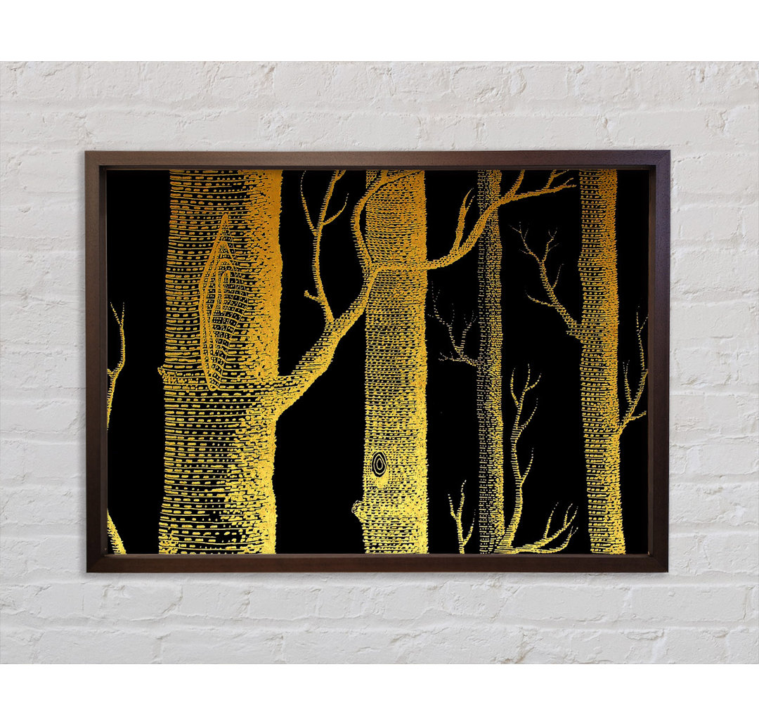 The Night Time Woodland - Einzelbildrahmen Kunstdrucke auf Leinwand