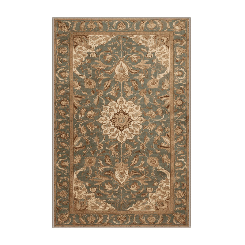 Tapis brun lavable à la machine, Tapis de couloir 2 pi x 5 pi