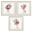 "Floral Dreamscape Portraits", ensemble de 3 reproductions encadrées sous verre, design par Svetlana Aleynikova