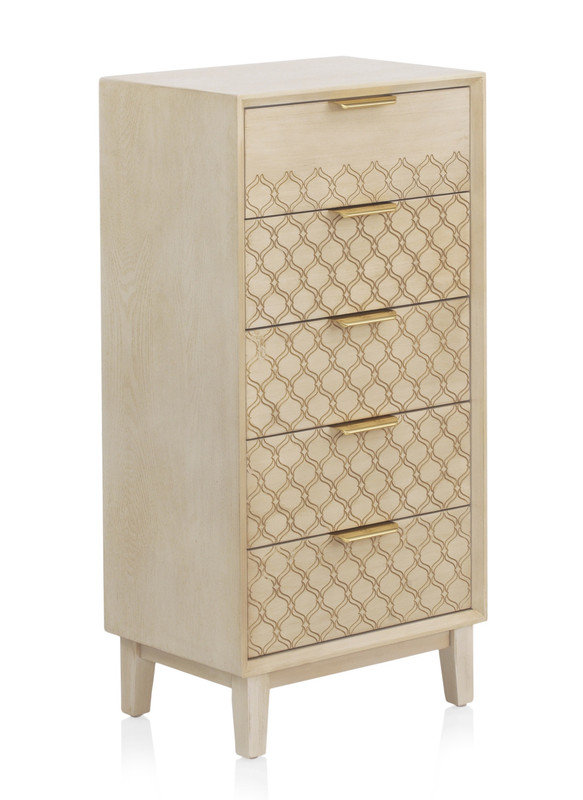 Pauli 34cm W 5 - Drawer Chest of Drawers
