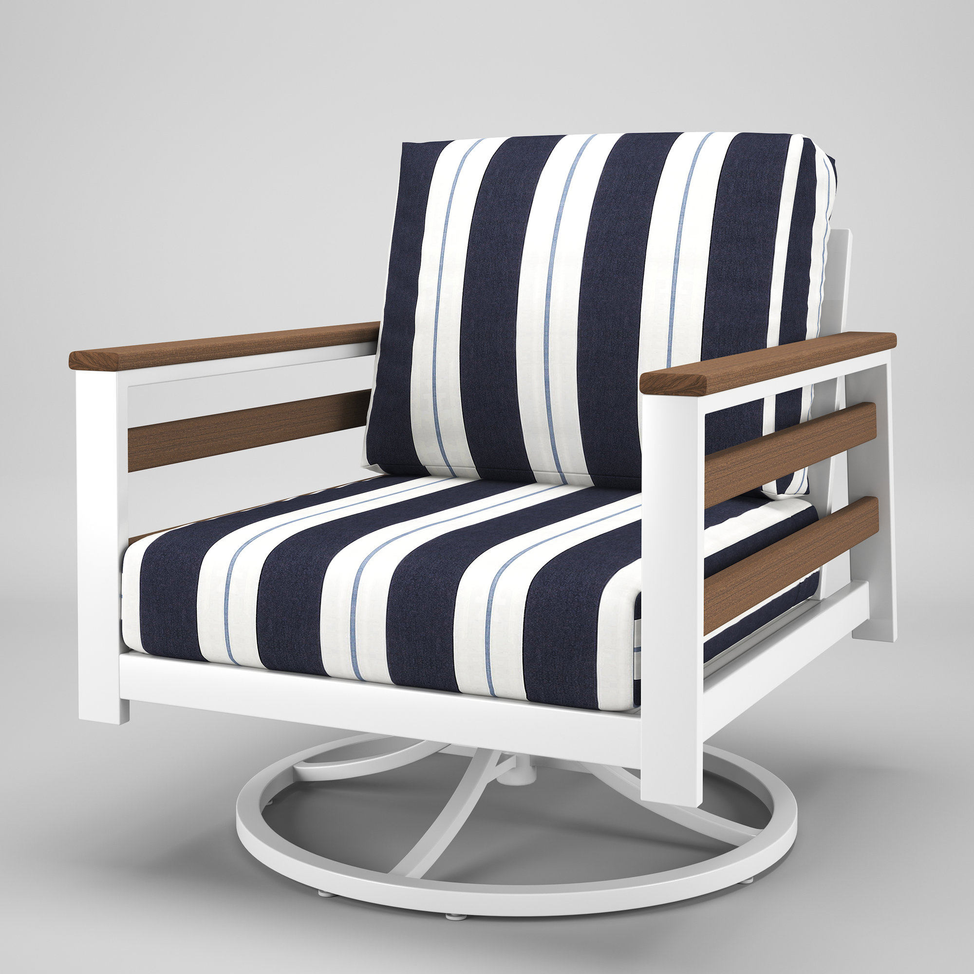 Townsend Metal Outdoor Rocking Chair With Sunbrella Cushion, Relate Harbor