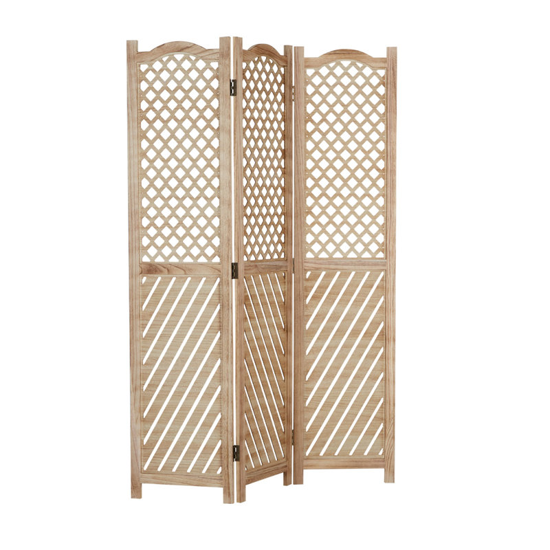 Colucci 121cm W x 170cm H 3 - Panel Folding Room Divider