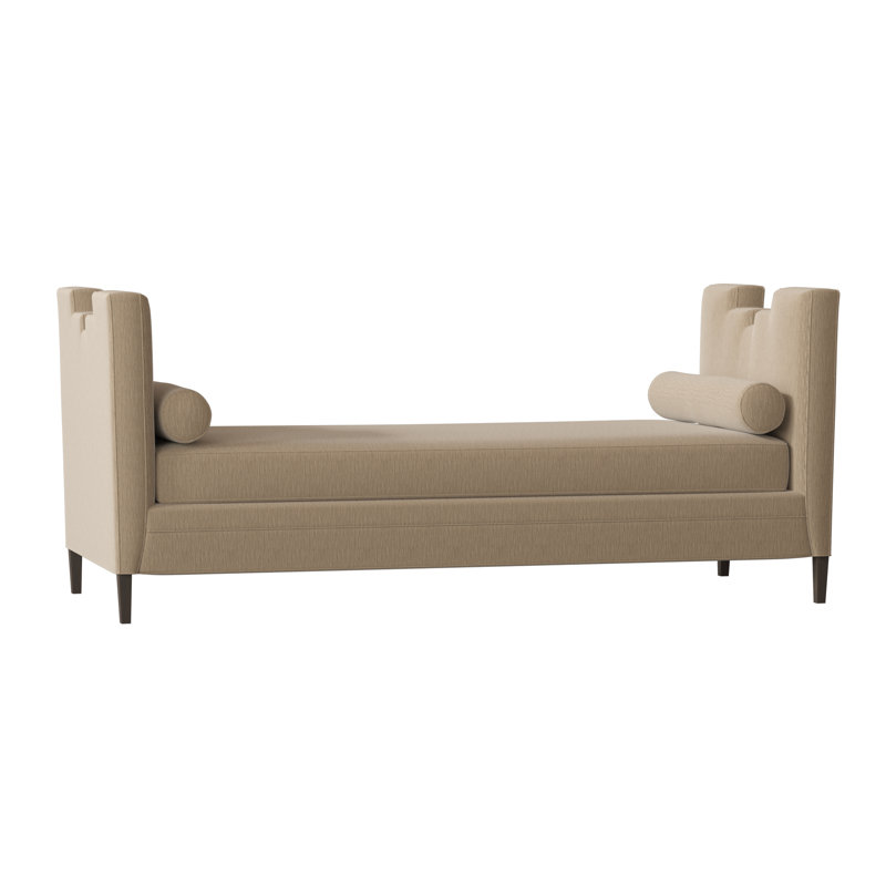 Banc rembourré Ida, Naturel Encore, Brun acajou