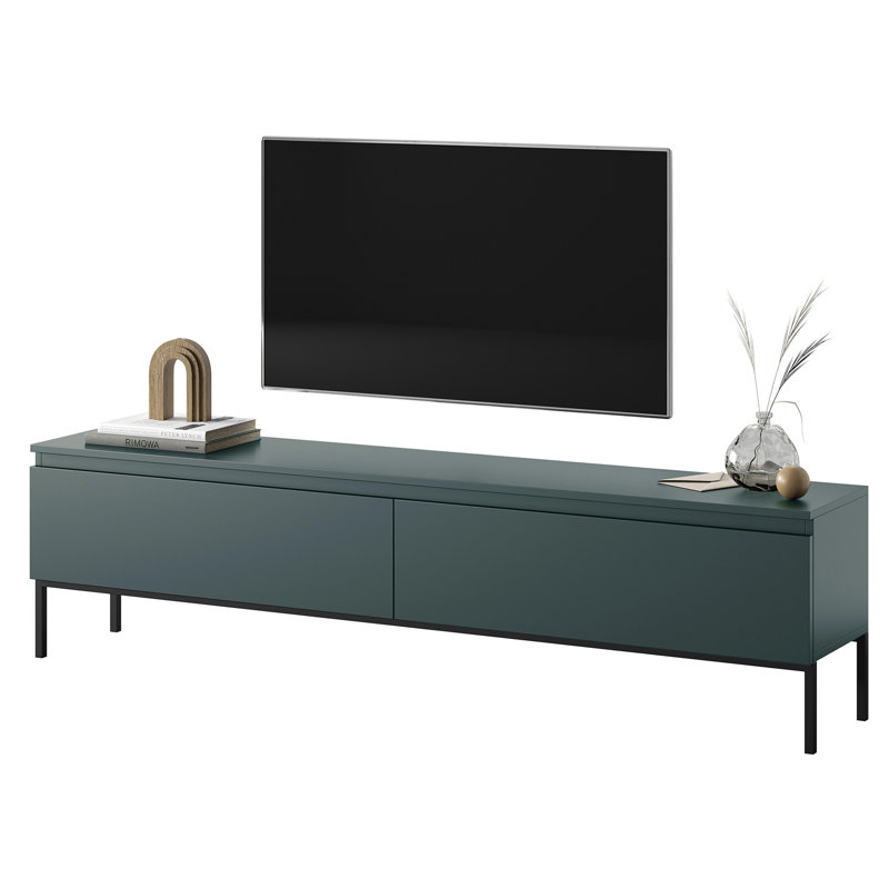 Auburntown Unfinished TV Stand for TVs up to 75", Dark Green