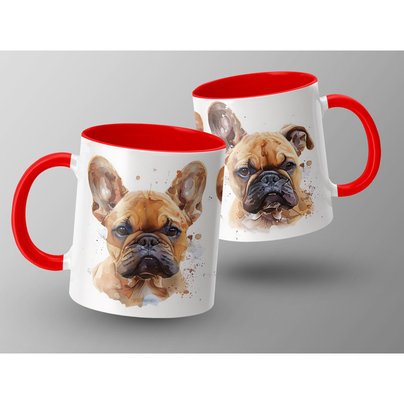 Ceramic Coffee Mug, 4, Red