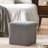 Soft Gray Cotton Knitted Foot Stool - Hand Crafted, 16.51 Inches Dimensions, Attractive Trait Crafted , Deep, Wide, Tall