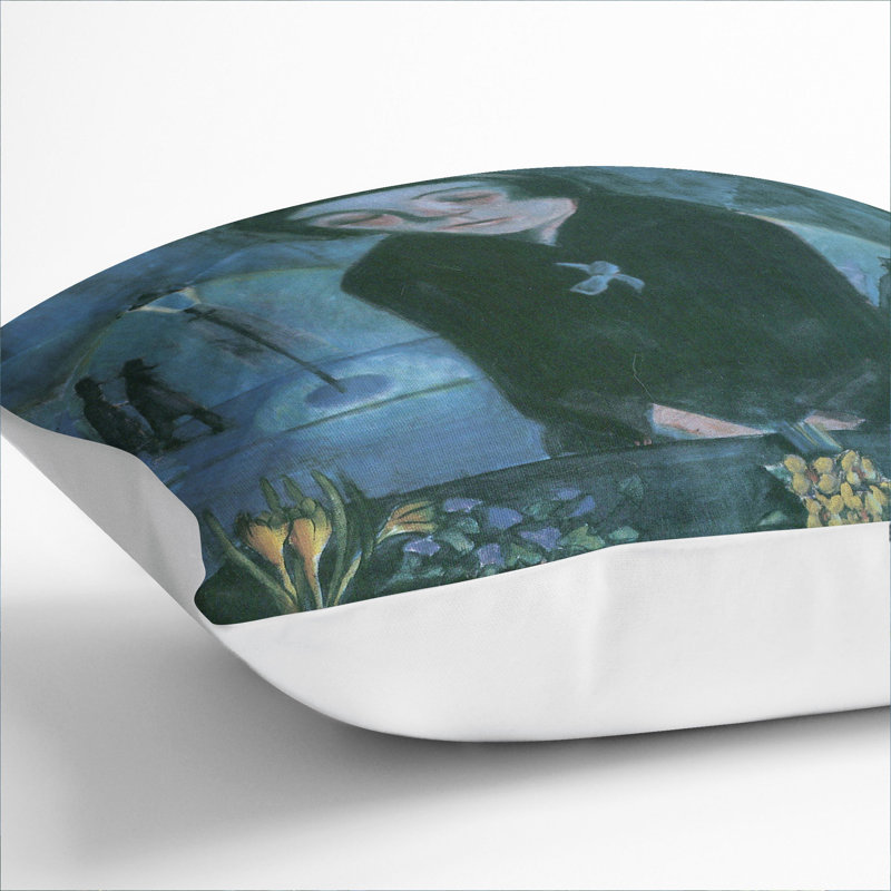 Tired Flower Girl Scatter Cushion with Filling, 55cm H x 55cm W x 20cm D, White