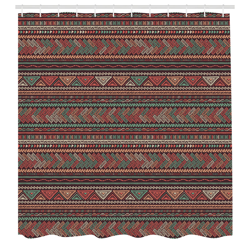 Dakota Fields Boho Shower Curtain Latin American, 70''H x 69''W
