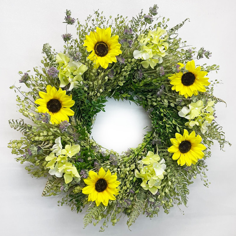 Handcrafted Dried Wreath, 22" H x 22" W x 5" D