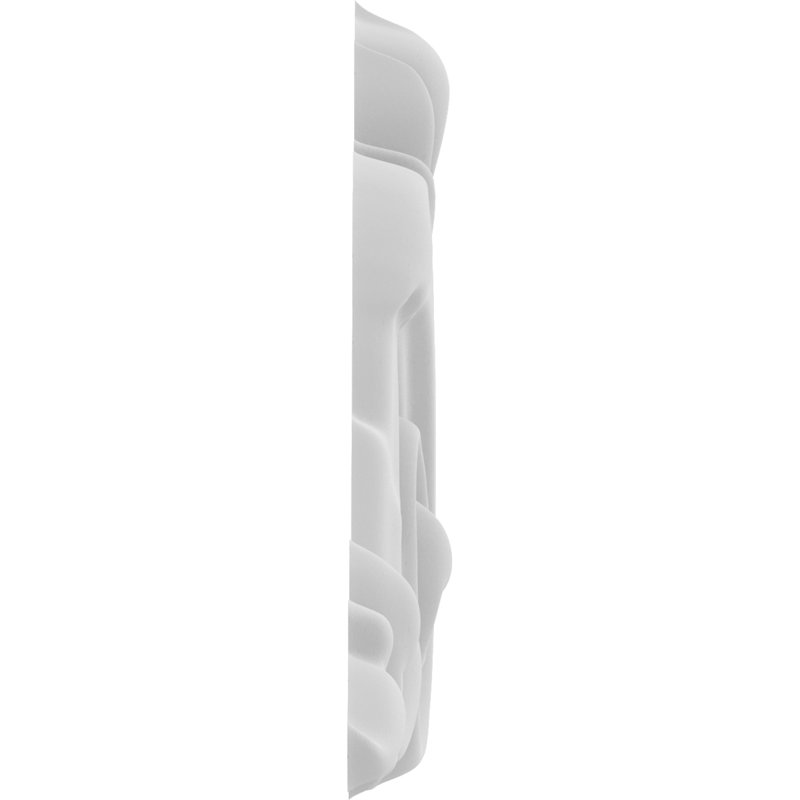 Rosette trenton, H 2 po x l 1,5 po x P 0,25 po, Gauche