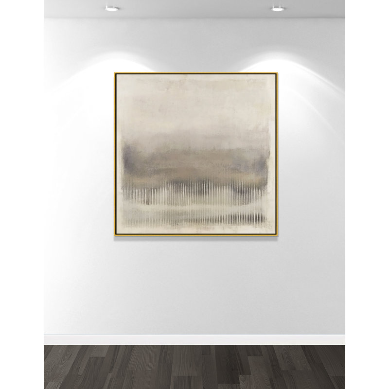Équilibre équilibré II - reproduction carrée par Irena Orlov, 46.5' W x 46.5' H, Flotteur doré