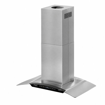 Hotte îlot convertible Brano de 36 po avec 2 filtres à charbon - Hotte de cuisine 900 pi³/min avec commandes vocales, gestuelles, tactiles et à distance et 4 lumières DEL