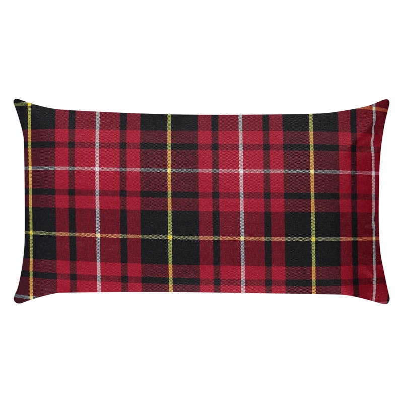 Housse de coussin lombaire à carreaux S&G Cabin