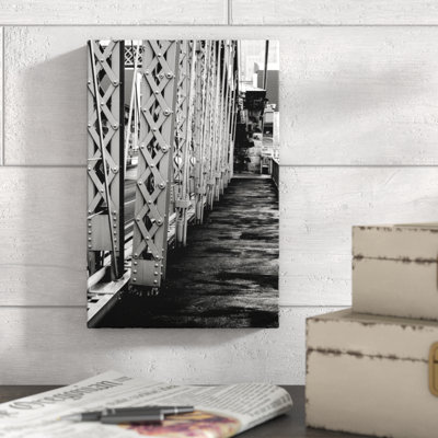 " Bridge Walkway Black White "