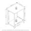 Wogina Industrial Metal Frame End Table, 1-Pack-1333382388