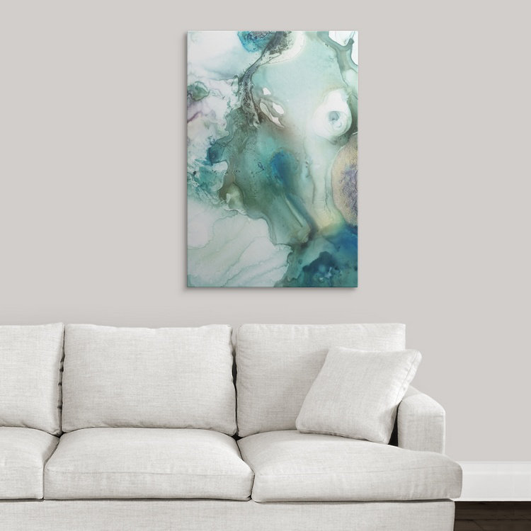 «Bubbles IV» par Funkley, reproduction d'art sur toile, H 30 po x l 20 po x P 1,5 po