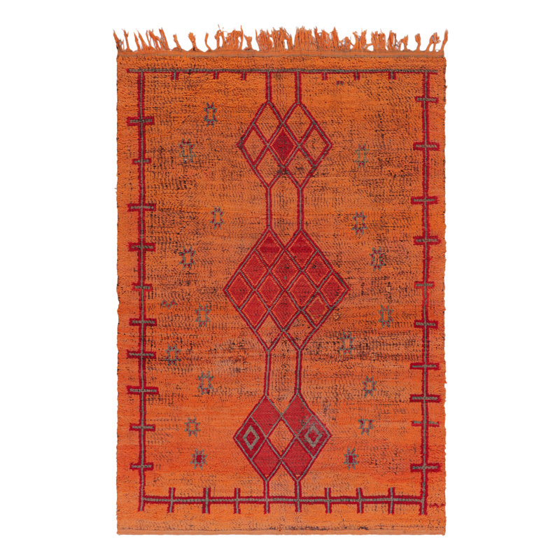 One-of-a-Kind 6'2”x8'11” Hand Knotted Area Rug