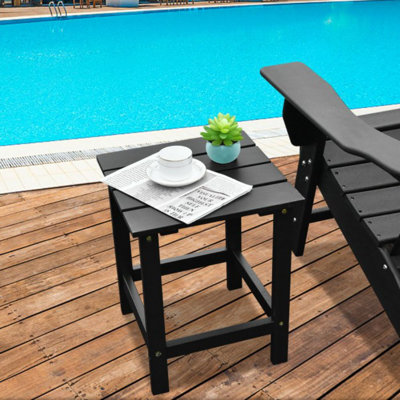 Wisby Square Fir Outdoor Side Table , 15'' in. W 15'' in. D