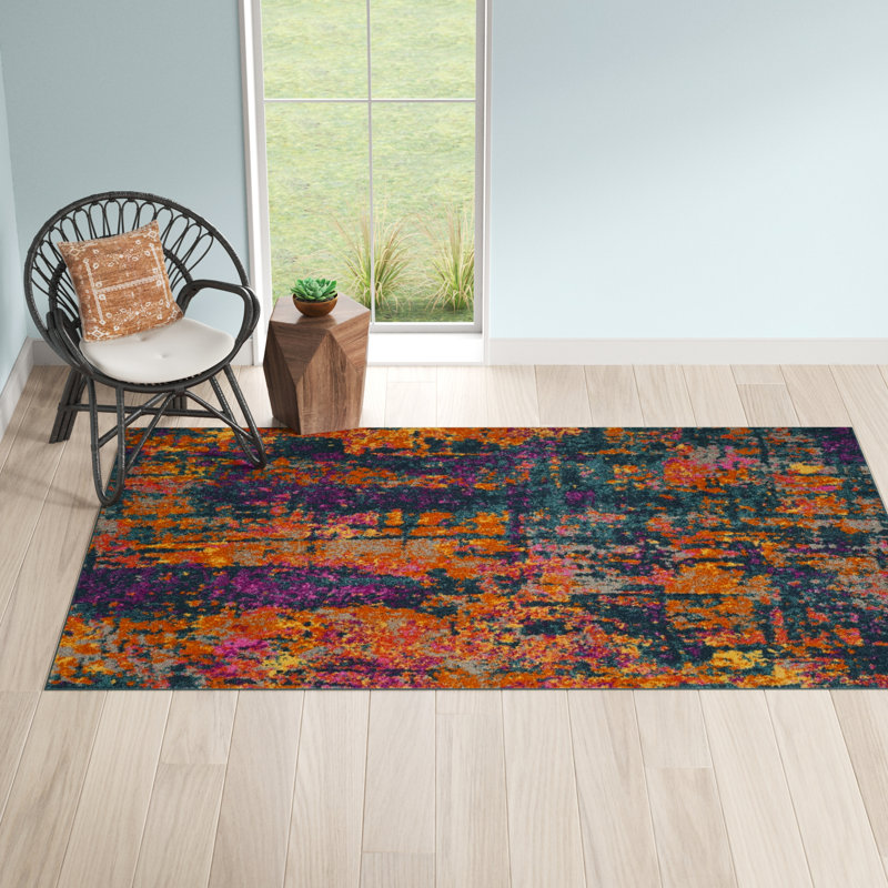 Tapis abstrait Christa, Rectangle 4 pi x 6 pi