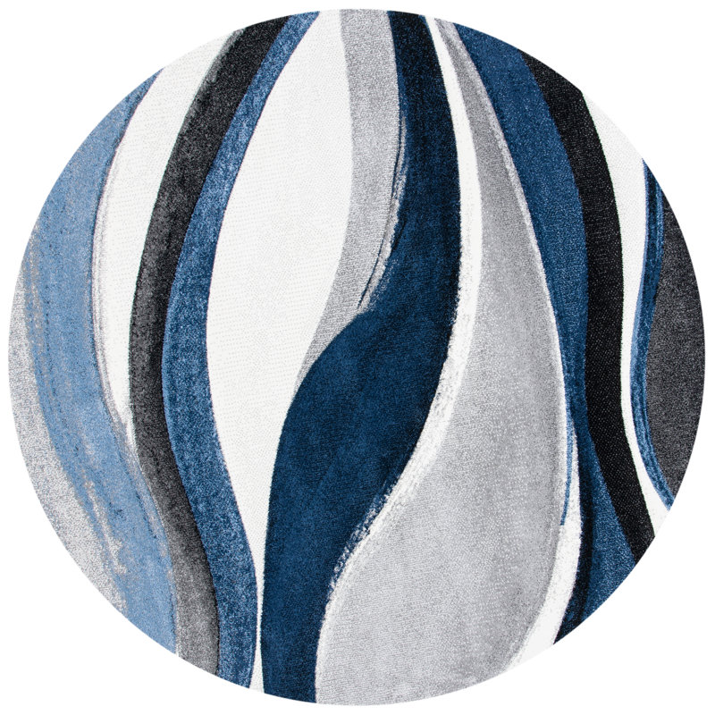 Tornillo Performance Abstract Rug, Rond 10pi
