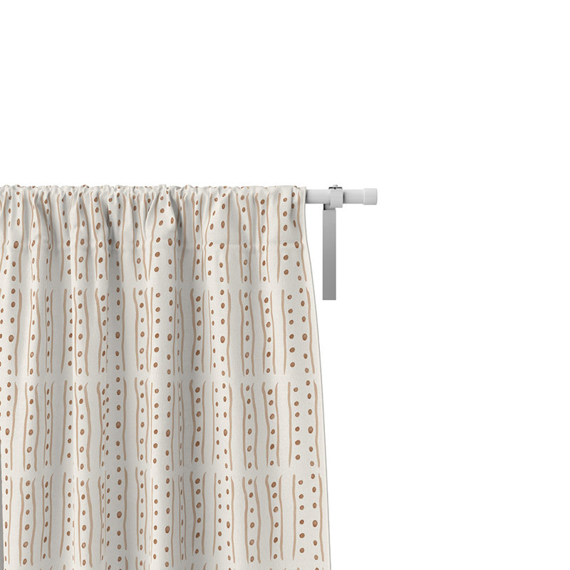 Panneaux de rideaux semi-transparents abstraits, L 56 po x L 78 po