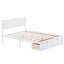 Lit plateforme simple avec tiroir sous le lit, blanc-1630036376-1630036389