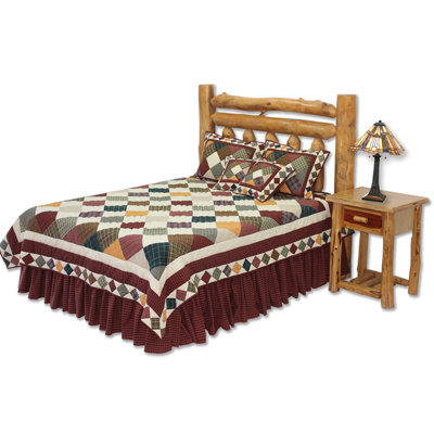 Courtepointe réversible Rustic Cabin
