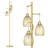Milene 70" Tree Floor Lamp with 3 Bulbs Included-480450303