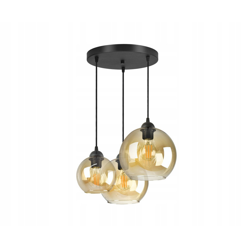 Vanderpol 3 - Light Black Cluster Pendant