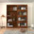 Bookcase Contemporary Closed Back Glass Doors Office Storage Cabinet,Sideboard,Bookcase,Book Shelf-2015652317