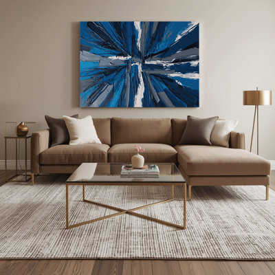 Neo Expressionism 22 Blue Canvas Wall Art
