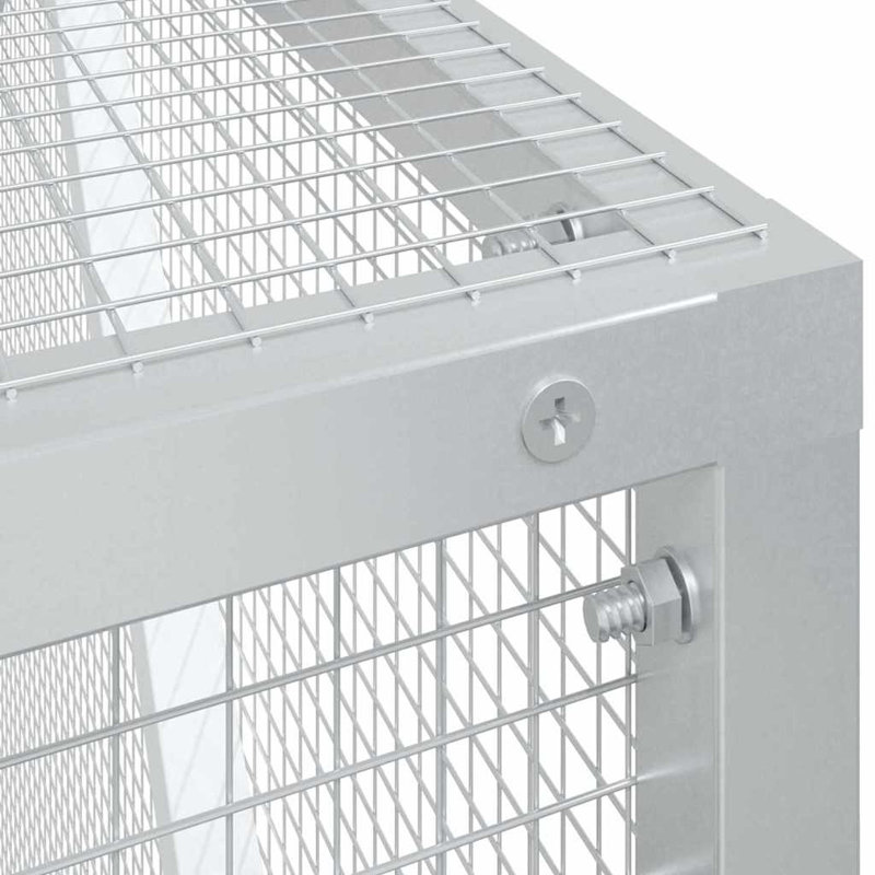 Cage à oiseaux vidaXL anthracite de couleur anthracite de 210 x 204 x 214 cm, H 84,3 po x l 82,3 po x P 79,5 po