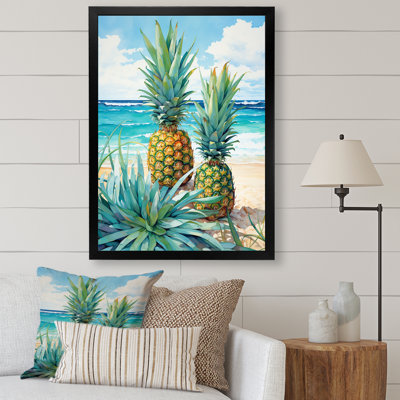 Juice Pineapple Bliss IV - ananas, reproduction sur toile