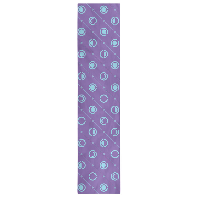 Chemin de table Classic Moon Phases, Mauve / bleu sarcelle clair, 16 po x 90 po