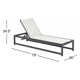 79" Long Reclining Single Chaise with Cushions