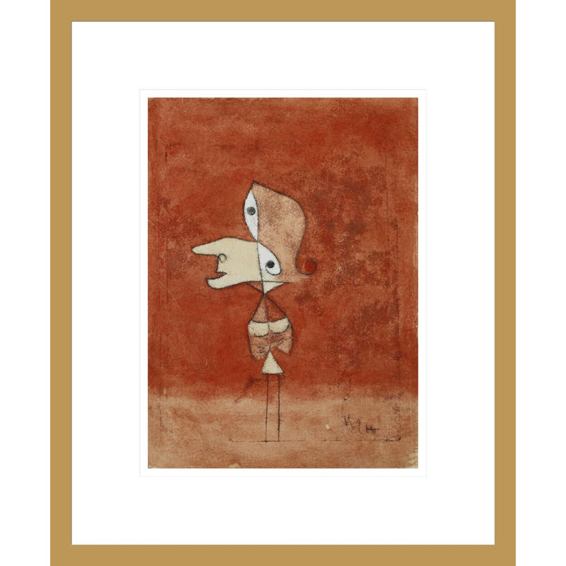 Portrait de Brigitte (figure entière) par Paul Klee - Estampe numérique, H 12,63 po x l 16,75 po