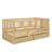 A Wooden Daybed With Fence-Style Guardrails And Two Integrated Drawers-303198945-303198944