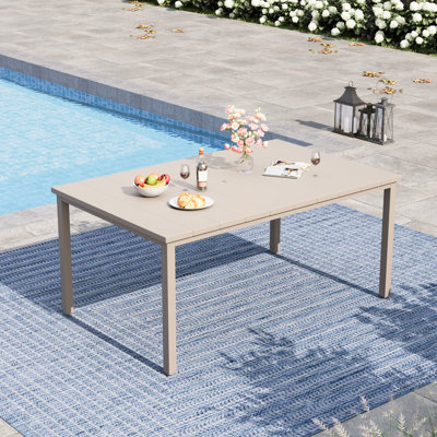 Rectangular Outdoor Patio Dining Table