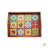 Serving Tray - Decorative Ceramic Tile Mounted Tray With Handles For Farmhouse Style & Décor (15x12x3 Inches)