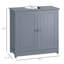 Armoire de salle de bain grise pour évier. Gain de place avec 2 portes et une tablette. Ajout d'espace de rangement. Tablette réglable en option. Solide. Capacité de 33 lb Rangement pour lavabo gris L 23,5 po x l 11,81 po. &
