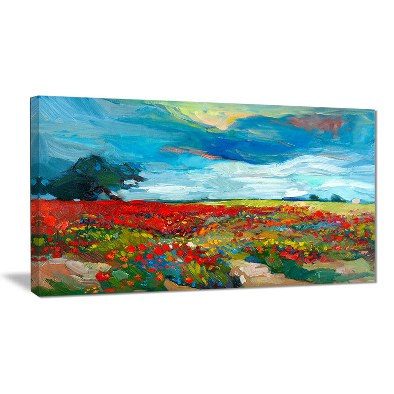 « color fleur fields », impression sur toile, H 16 po x l 32 po x P 1 po