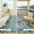 Machine Washable Indoor/Outdoor Chantille ACN2616 Floral Rug-1767427031-1767427022
