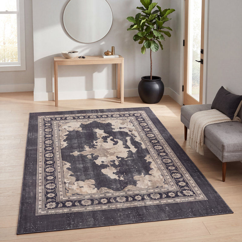Tapis de salle à manger Calamint, Rectangle 7 pi 10 po x 12 pi 2 po