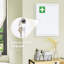 Armoire de salle de bain verrouillable en acier à 3 niveaux 16 po x 21 po, blanche, fixée au mur pour une meilleure accessibilité Pharmacie avec serrure 16 po x 21 po
