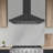 Ancona Stainless Steel 450 CFM Convertible Wall Range Hood with Mesh Filter