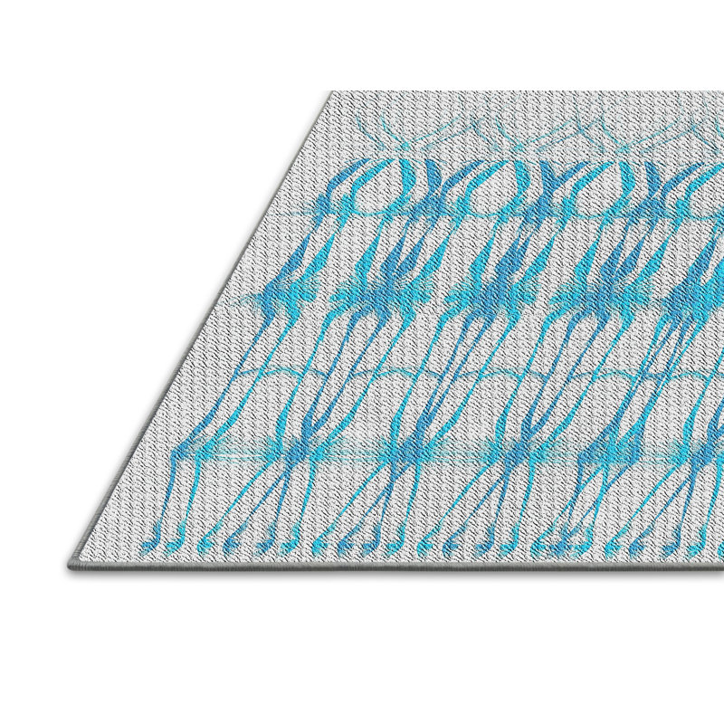 Tapis turquoise, Rectangle 8 pi x 12 pi