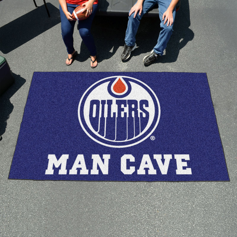 NHL Indoor Rug, Edmonton Oilers, Rectangle 5' x 6'