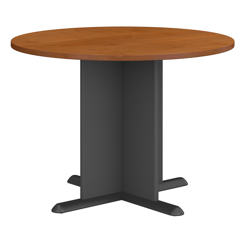 Table de réunion circulaire, Cerisier naturel