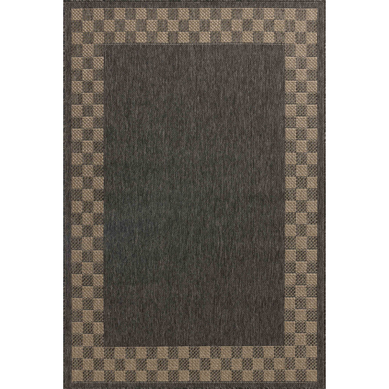 Chris Loves Julia x Loloi Providence Charcoal / Natural Indoor/Outdoor Area Rug, Runner 2'3" x 7'7"